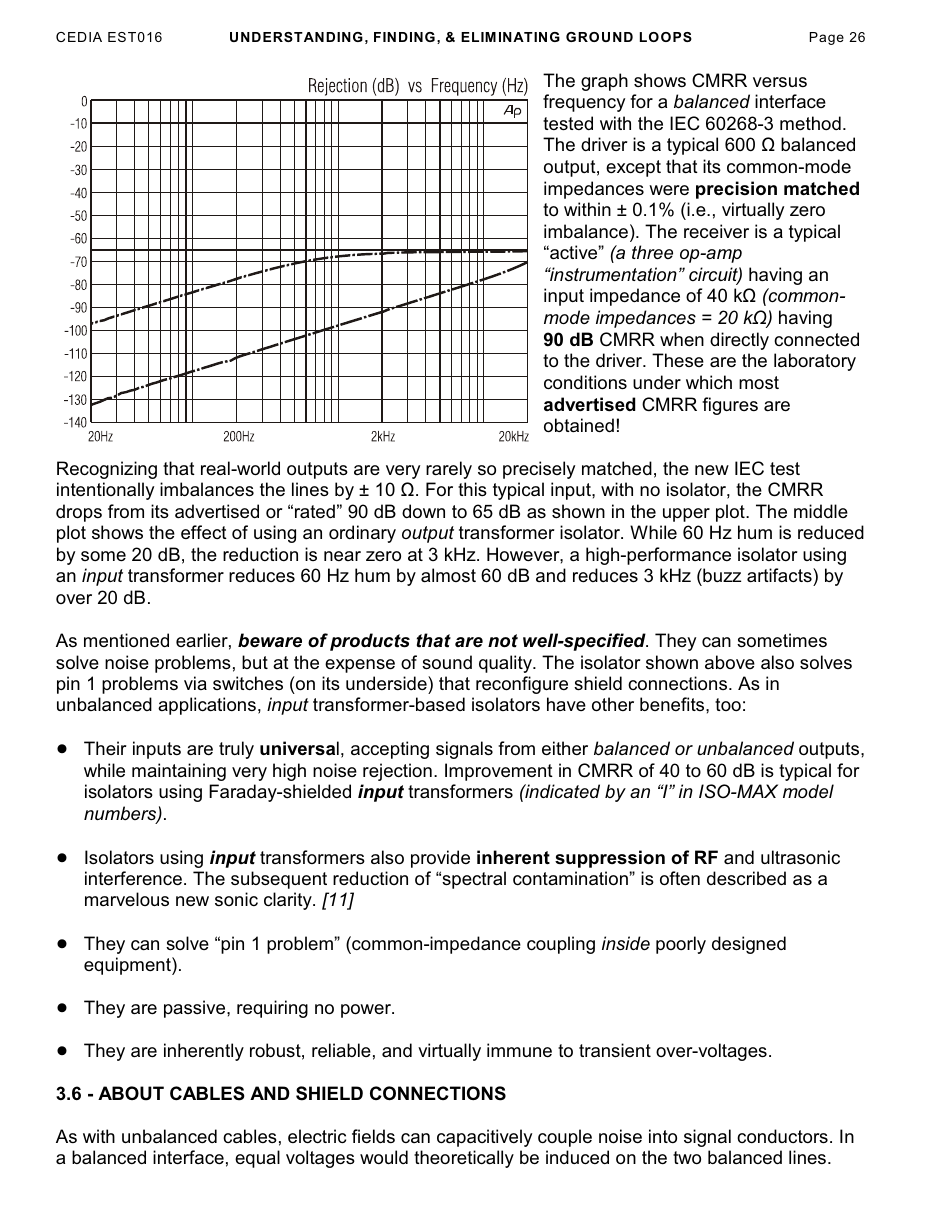 Understanding, Finding,  Eliminating Ground Loops - Bill Whitlock, Page 26