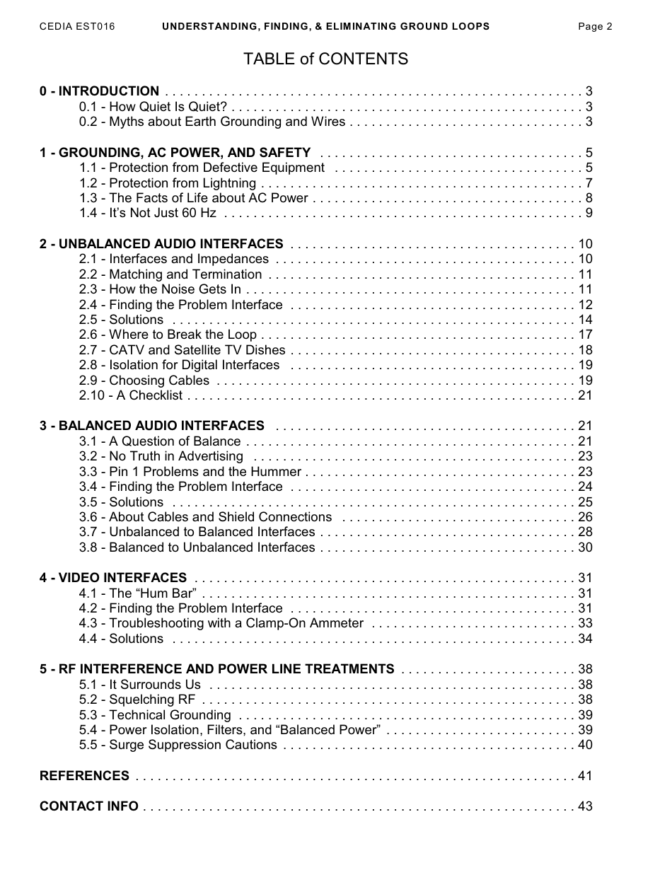 Understanding, Finding,  Eliminating Ground Loops - Bill Whitlock, Page 2