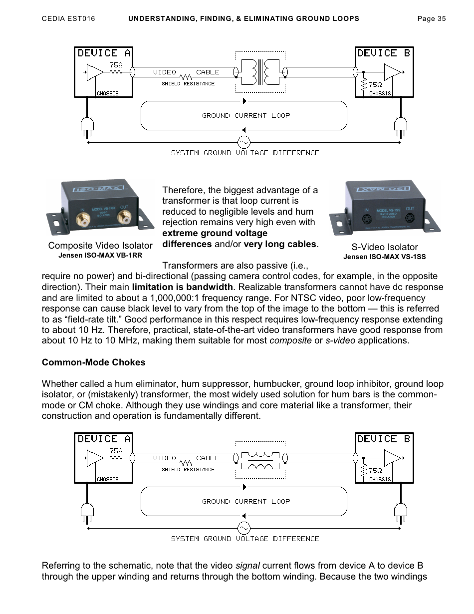 Understanding, Finding,  Eliminating Ground Loops - Bill Whitlock, Page 35