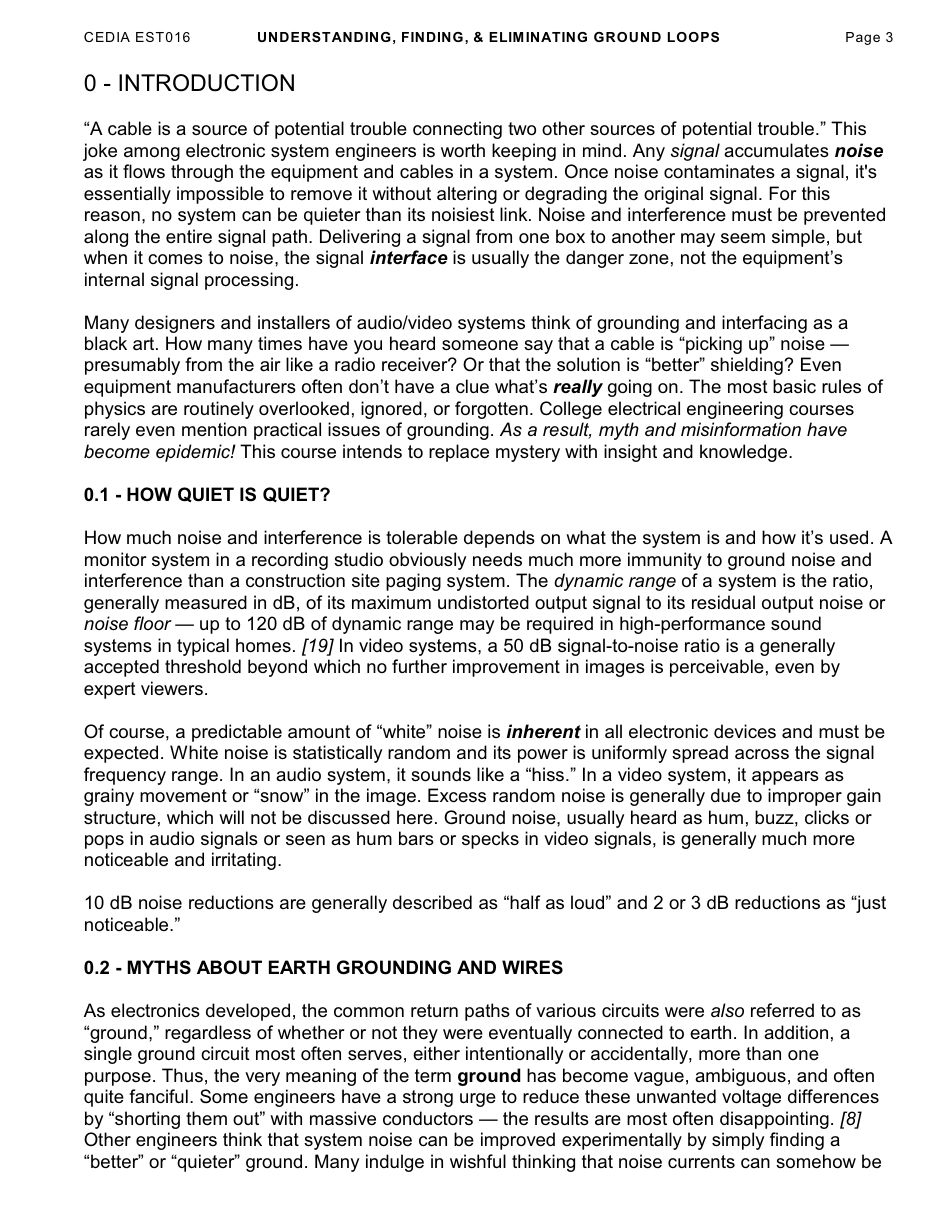 Understanding, Finding,  Eliminating Ground Loops - Bill Whitlock, Page 3