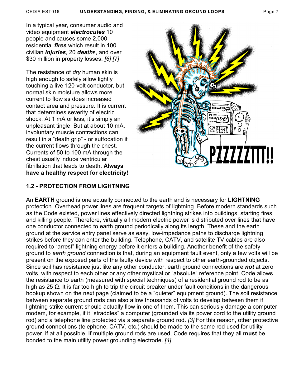 Understanding, Finding,  Eliminating Ground Loops - Bill Whitlock, Page 7