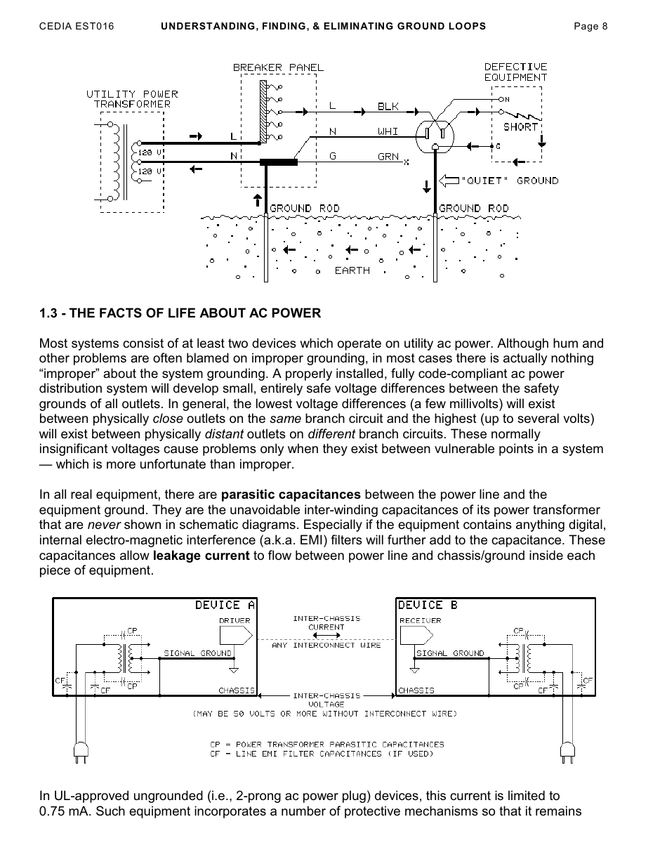 Understanding, Finding,  Eliminating Ground Loops - Bill Whitlock, Page 8