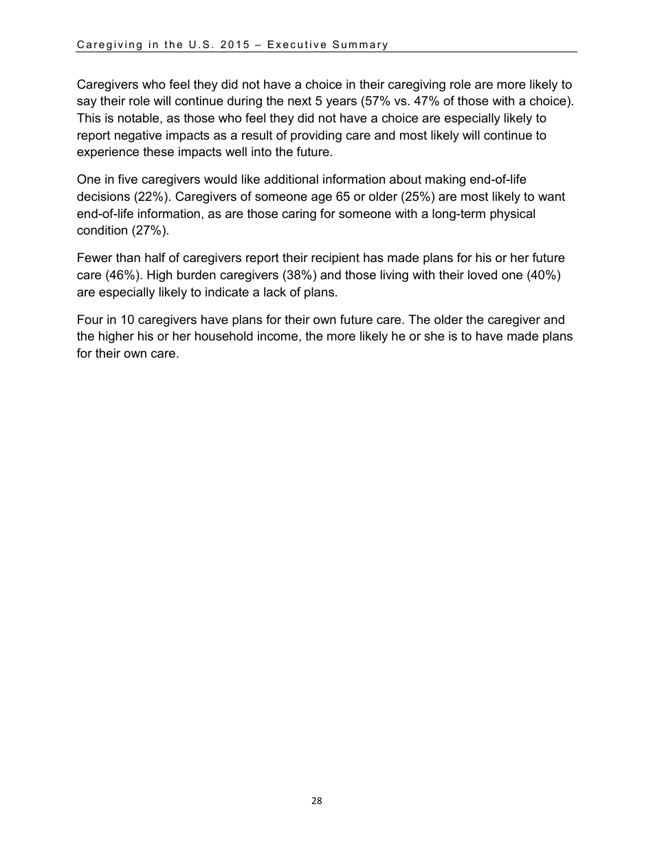 Caregiving in the U.S. 2015 - Executive Summary, Page 29