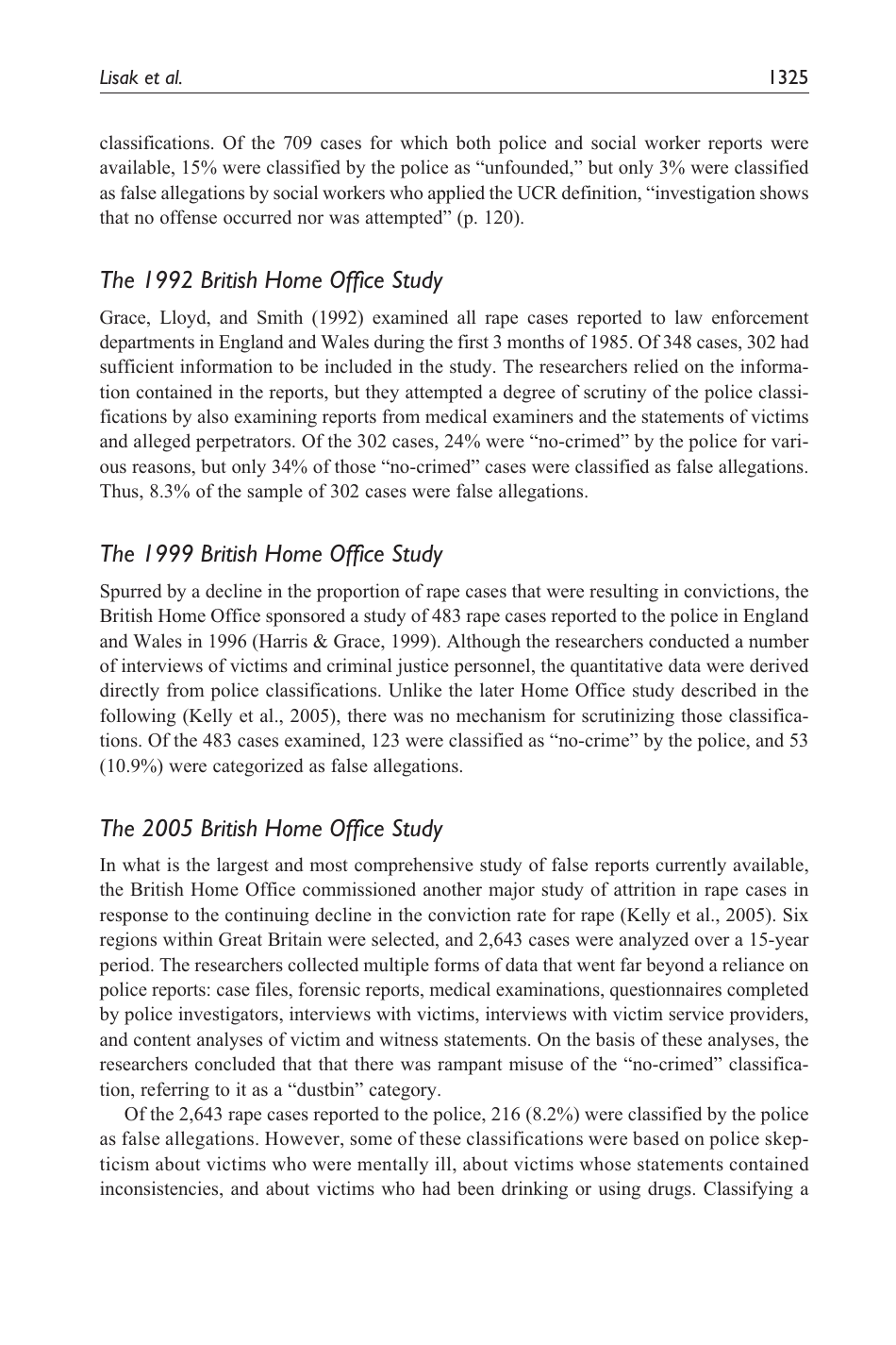 False Allegations of Sexual Assualt: an Analysis of Ten Years of Reported Cases - David Lisak, Lori Gardinier, Sarah C. Nicksa, Ashley M. Cote, Page 8