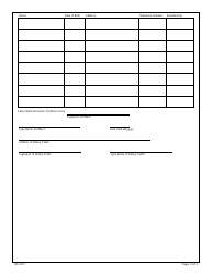 Form DS-5511 Affidavit for the Surviving Spouse or Next of Kin, Page 2