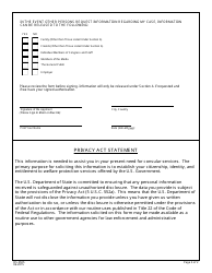 Form DS-5505 Authorization for the Release of Information Under the Privacy Act, Page 2