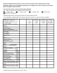 Form F242-385-909 Activity Prescription Form (Apf) - Washington (English/Spanish), Page 5