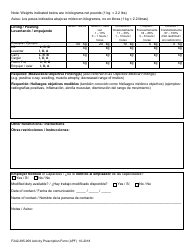 Form F242-385-909 Activity Prescription Form (Apf) - Washington (English/Spanish), Page 6