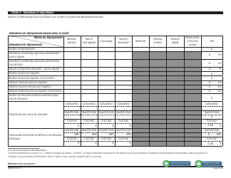 Forme V-3078 Rapport D&#039;exploitation - Programme D&#039;aide Gouvernementale Au Transport Collectif En Milieu Rural - Quebec, Canada (French), Page 2