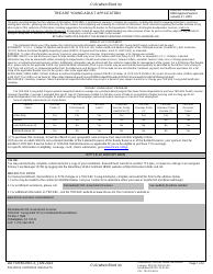 Document preview: DD Form 2947-3 TRICARE Young Adult Application (Overseas)