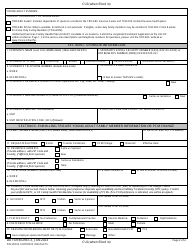 DD Form 2947-3 TRICARE Young Adult Application (Overseas), Page 2