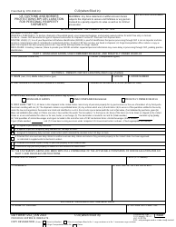 Document preview: DD Form 1252 Part I US Customs and Border Protection (CBP) Declaration for Personal Property Shipments