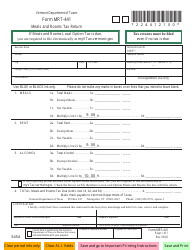 Form MRT-441 Meals and Rooms Tax Return - Vermont, Page 2