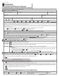 Document preview: Form DL-3731 Application for Ignition Interlock License/Return of Regular Driver License - Pennsylvania