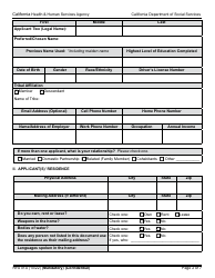 Form RFA01A Resource Family Application - California, Page 2