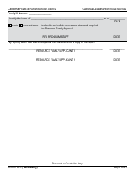 Form RFA03 Resource Family Home Health and Safety Assessment Checklist - California, Page 7