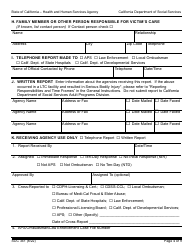 Form SOC341 Report of Suspected Dependent Adult/Elder Abuse - California, Page 4