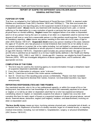 Form SOC341 Report of Suspected Dependent Adult/Elder Abuse - California, Page 5