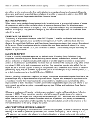 Form SOC341 Report of Suspected Dependent Adult/Elder Abuse - California, Page 8