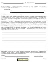 Form AA-53.2F Statement in Place of Personal Appearance - New York (French), Page 2