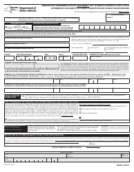 Form MV-44NCF Application for Name Change Only on Standard Permit, Driver License or Non-driver Id Card - New York (French)