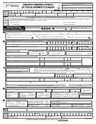 Document preview: Form MV-82BF Boat Registration/Title Application - New York (French)