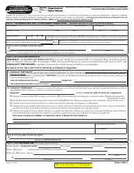 Form MV-664.1F Application for a Parking Permit or License Plates, Ifor Persons With Severe Disabilities - New York (French), Page 3
