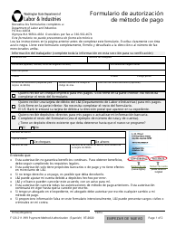 Formulario F120-211-999 Formulario De Autorizacion De Metodo De Pago - Washington (Spanish)