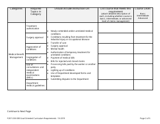 Form F207-230-000 Goal Oriented Curriculum Requirements - Washington, Page 2