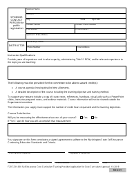 Form F207-231-000 Self-insurance Core Curriculum Training Provider Application for Curriculum Approval - Washington, Page 3