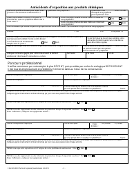 Form F242-409-232 Chemical Exposure Questionnaire - Washington (French), Page 3