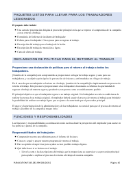 Formulario F243-282-999 Guia De Herramientas Para El Retorno Al Trabajo - Washington (Spanish), Page 17