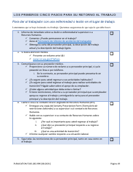 Formulario F243-282-999 Guia De Herramientas Para El Retorno Al Trabajo - Washington (Spanish), Page 20