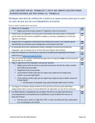 Formulario F243-282-999 Guia De Herramientas Para El Retorno Al Trabajo - Washington (Spanish), Page 21