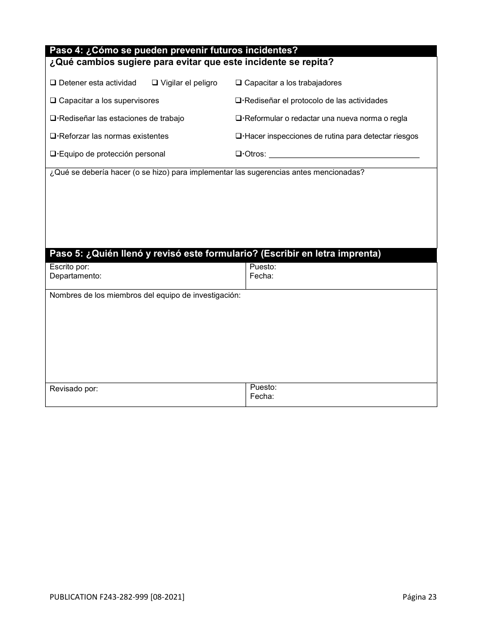 Formulario F243-282-999 Guia De Herramientas Para El Retorno Al Trabajo - Washington (Spanish), Page 24