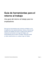 Formulario F243-282-999 Guia De Herramientas Para El Retorno Al Trabajo - Washington (Spanish), Page 2
