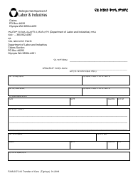 Document preview: Form F245-037-312 Transfer of Care Form - Washington (Tigrinya)