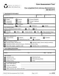 Form F245-377-000 Care Assessment Tool - Washington