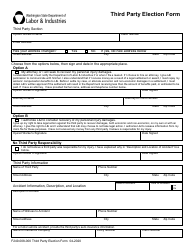 Form F249-008-000 Third Party Election Form - Washington, Page 3