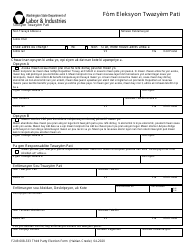 Form F249-008-333 Third Party Election Form - Washington (Haitian Creole), Page 3