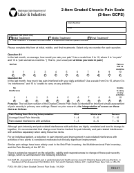 Document preview: Form F252-131-000 2-item Graded Chronic Pain Scale (2-item Gcps) - Washington