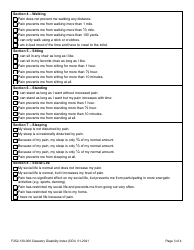 Form F252-130-000 Oswestry Disability Index - Washington, Page 3