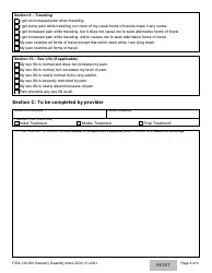 Form F252-130-000 Oswestry Disability Index - Washington, Page 4