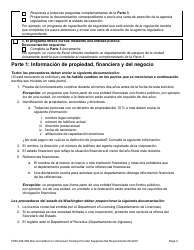 Formulario F280-045-999 Requisitos Complementarios Para Proveedores De Capacitacion No Acreditados O Sin Licencia - Washington (Spanish), Page 2