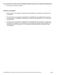 Formulario F280-045-999 Requisitos Complementarios Para Proveedores De Capacitacion No Acreditados O Sin Licencia - Washington (Spanish), Page 3