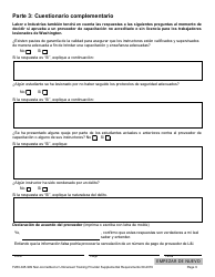 Formulario F280-045-999 Requisitos Complementarios Para Proveedores De Capacitacion No Acreditados O Sin Licencia - Washington (Spanish), Page 9