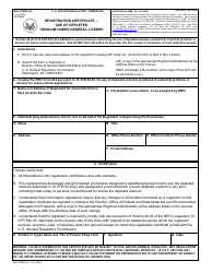 NRC Form 244 Registration Certificate - Use of Depleted Uranium Under General License
