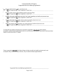 Supported Decision-Making Agreement - Virginia, Page 3