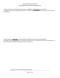 Supported Decision-Making Agreement - Virginia, Page 5