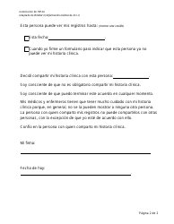 Brindar Mi Informacion Medica - Virginia (Spanish), Page 2